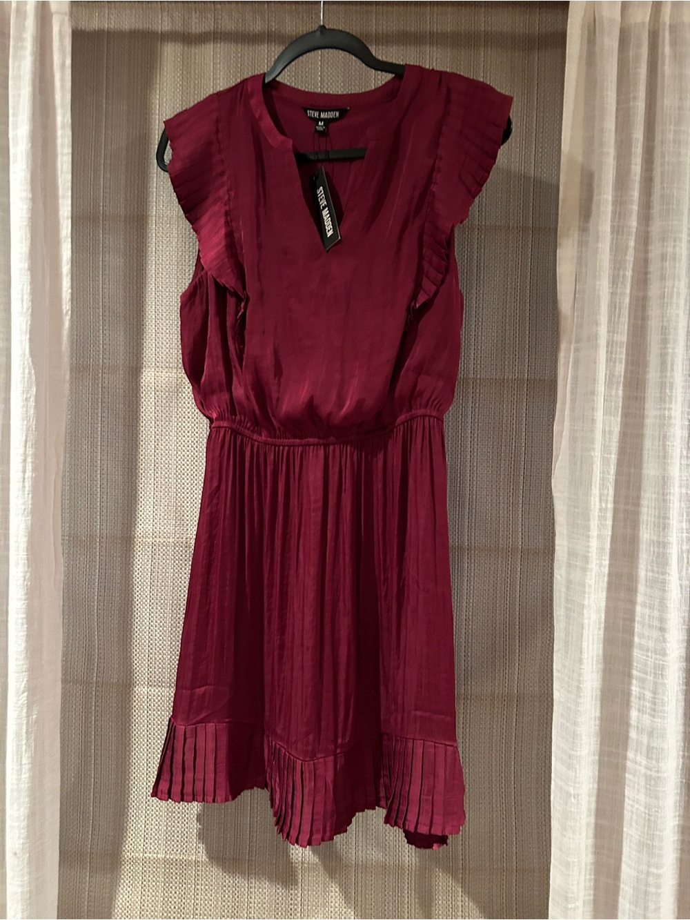 Steve Madden Fuchsia Button-Up Blouse
